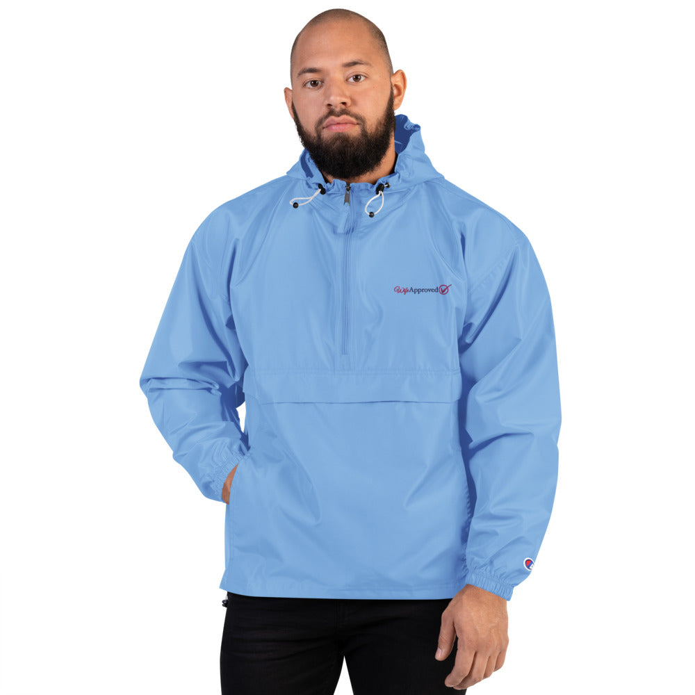 Wife Approved Embroidered Champion Packable Jacket